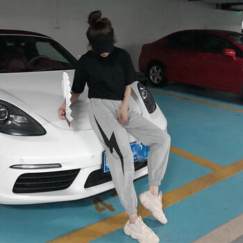 寬松休閑哈倫褲，微胖美眉的福音