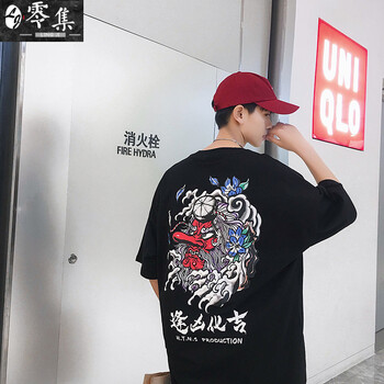 零集（LINGJI） 短袖 男士T恤 T18黑色 