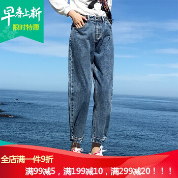 復(fù)古風(fēng)牛仔褲，微胖妹子的福音