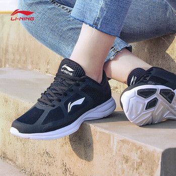 李寧（LI-NING）跑步鞋新基礎(chǔ)黑/基礎(chǔ)白-4 37