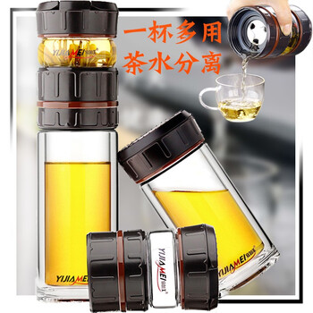 精美雙層玻璃杯，讓你愛上喝水！