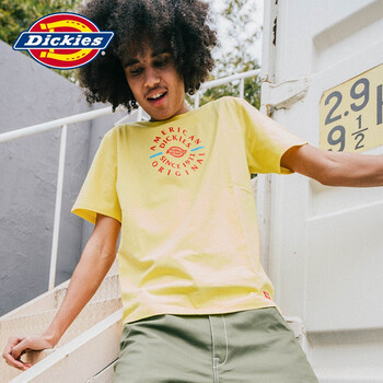 dickies 短袖 男士T恤 YL黃色 