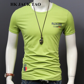 hk jack tao 短袖 男士T恤 檸綠色 