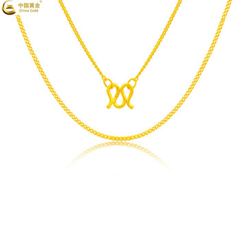 中國黃金（CHINA GOLD）黃金項鏈5.1-10克，約5-10克