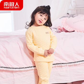夾棉保暖內衣女童