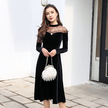 時(shí)尚長(zhǎng)袖連衣裙，讓你變身小仙女