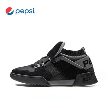 百事（PEPSI）跑步鞋黑/高級灰 