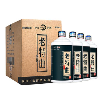 不老潭52度500ml*4 濃香型，濃香