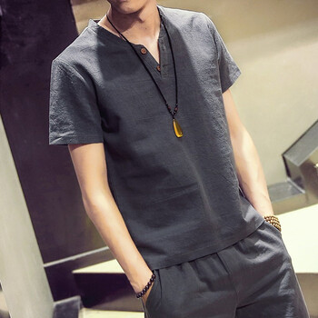 夢迪蔻（MENGDIKOU） 短袖 男士T恤 T202灰色（買一送一） 