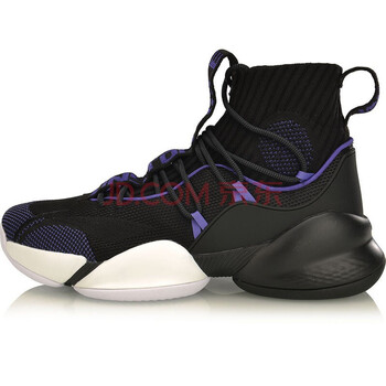 李寧（LI-NING）籃球鞋標(biāo)準(zhǔn)黑/自由紫ABAP023-1 