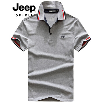 Jeep 短袖 男士T恤 3963-灰色 