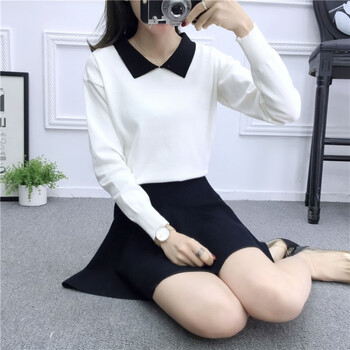 森女娃娃領(lǐng)毛衣