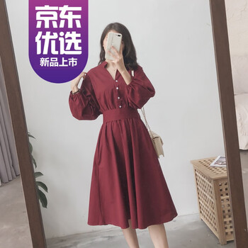 純色燈籠袖，打造曼妙身姿