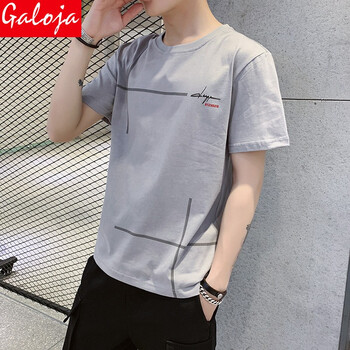 GALOJA 短袖 男士T恤 209-灰色 