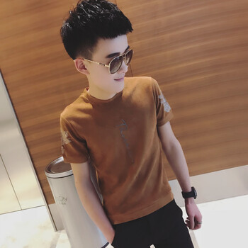 尊尚鳥 短袖 男士T恤 焦糖色 