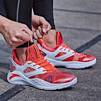 安踏（ANTA）籃球鞋11721303-10熒光亮深紅/安踏白 39