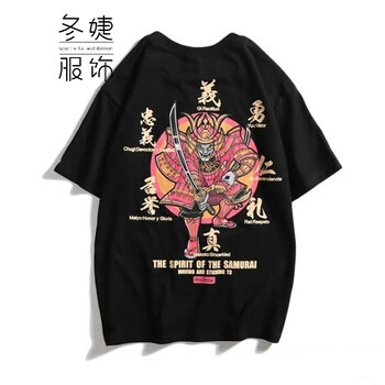 其他品牌 短袖 男士T恤 武士 黑色 