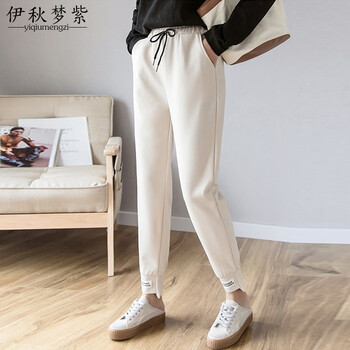 伊秋夢(mèng)紫  哈倫褲 女 九分褲 休閑褲