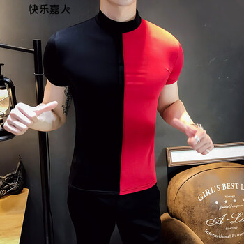 快樂嘉人 短袖 男士T恤 A56紅色 S，XL，L，XXL，M