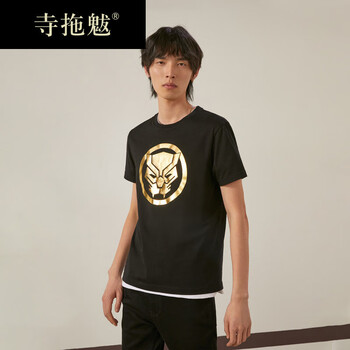 寺拖魃 短袖 男士T恤 E40黑色 