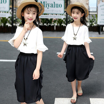小孩闊腿褲套裝