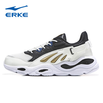 鴻星爾克（ERKE）跑步鞋珍珠白/正黑3255 