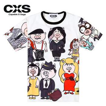 CXS 短袖 男士T恤 白色 