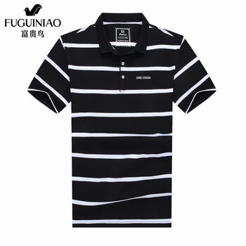 富貴鳥(niǎo)（FUGUINIAO） 短袖 男士T恤 518黑色 