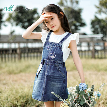 女童短裙牛仔