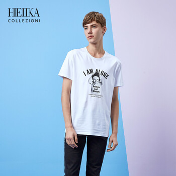 海一家（Hieiika） 短袖 男士T恤 漂白花紋D5 