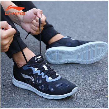 李寧（LI-NING）跑步鞋新基礎(chǔ)黑/曙灰色 