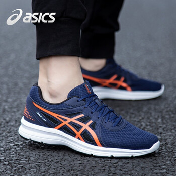 asics跑步鞋藍(lán)色/橙色 