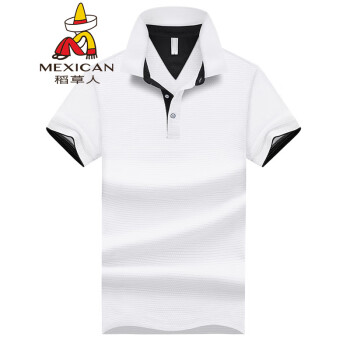 稻草人（MEXICAN） 短袖 男士T恤 白色. 