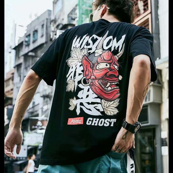 艾晟洛 短袖 男士T恤 【國(guó)潮邪惡】黑 