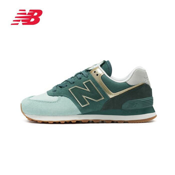 NEW BALANCE跑步鞋墨綠(深綠) WL574MLC 