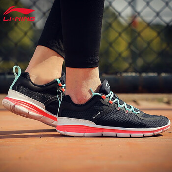 李寧（LI-NING）跑步鞋黑/電光藍/白 35，37.5，36，37，38，39，35.5