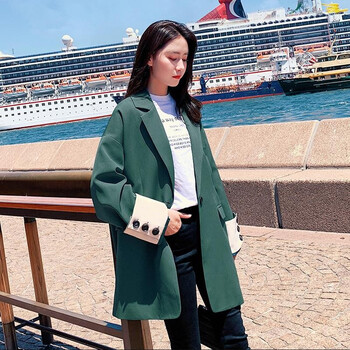 女西服外套墨綠