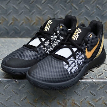耐克（NIKE）籃球鞋AO4438-002 歐文黑金配色 42