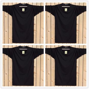 麻常 長(cháng)袖 男士T恤 長(cháng)袖光板黑色四件 