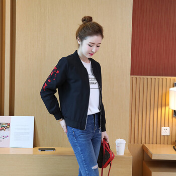 丸涵 立領(lǐng) 長袖 女 短外套 拉鏈