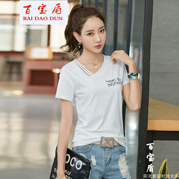 時(shí)尚短袖，微胖妹子的小心機(jī)