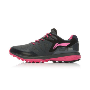李寧（LI-NING）跑步鞋ACGL082-1檀黑色/甜菜紅 