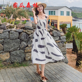 水墨印花無袖
