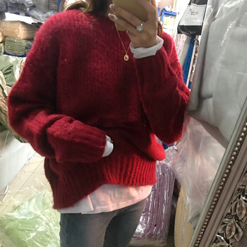 怎么樣,毛衣,毛衣,紅色,紅色,韓國,韓國