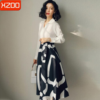 xzoo  立體剪裁，印花 連衣裙