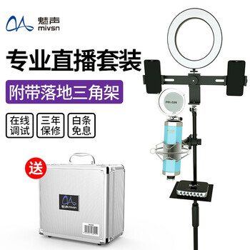 魅聲  懸掛式 麥克風(fēng) 天藍(lán)色（帶落地支架）