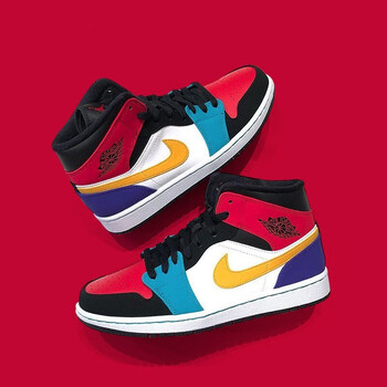 耐克（NIKE）籃球鞋554725/554724-125（撞色拼接） 