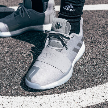 阿迪達(dá)斯（Adidas）籃球鞋灰色G54770 