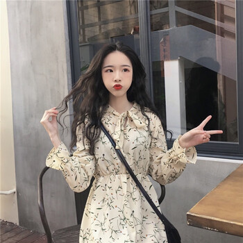 甜美雪紡連衣裙，微胖女神的福音