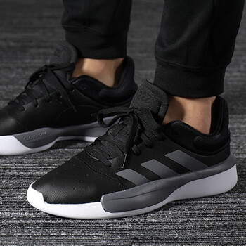 阿迪達(dá)斯（Adidas）籃球鞋G54115/黑色/四度灰 